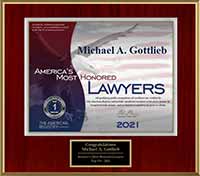 Michael A. Gottlieb, America's most honored lawyers 2021