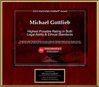 2021 Martindale-Hubbell AV Preeminent rating, Michael A. Gottlieb
